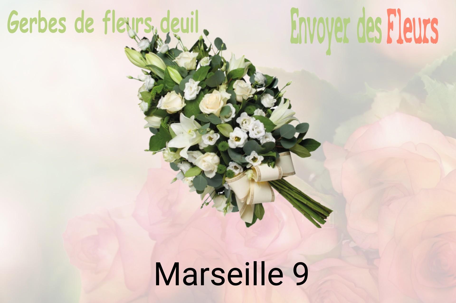 Gerbe de fleurs de deuil livrée à Marseille-9